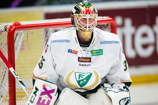 Färjestads målvakt Fredrik Pettersson Wentzel