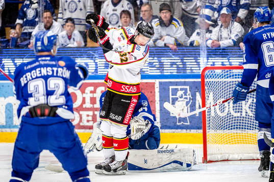 Luleås Lennart Petrell täcker sikten för Leksands