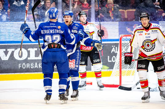 Leksands Patrick Cehlin jublar