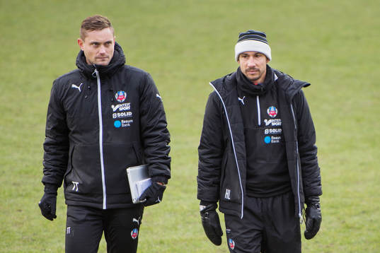 Helsingborgs assisterande tränare Tobias Tuvesson och