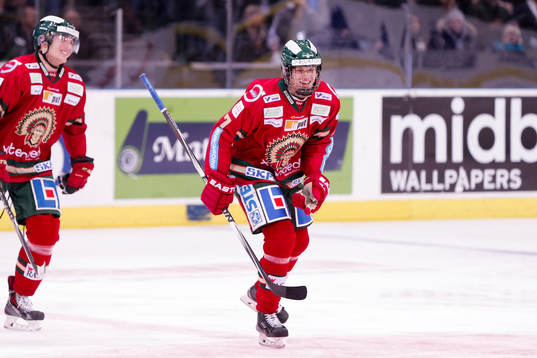 Frölundas Jacob Larsson jublar