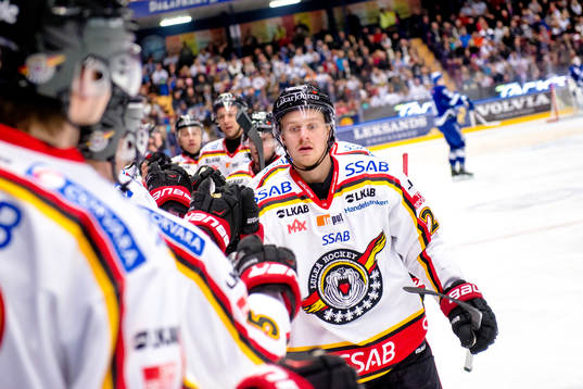 Luleås Lucas Wallmark jublar