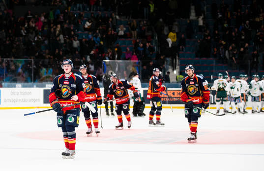 Djurgårdens spelare ser deppiga ut