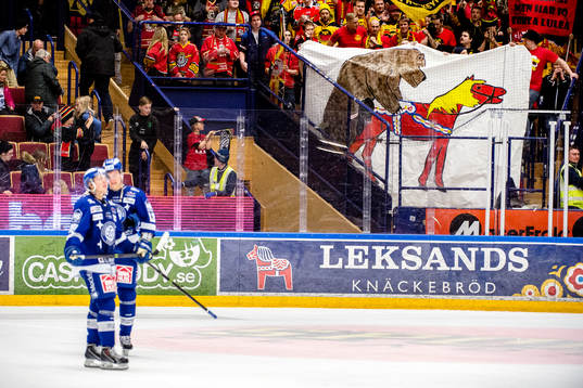 Luleås supportrar med tifo