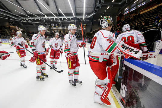 MoDos målvakt Linus Ullmark, Joonas Nättinen, Marcel