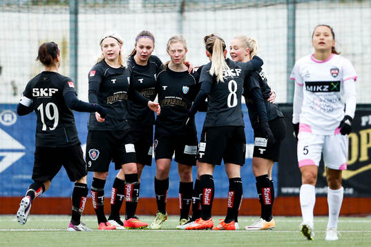 Göteborgs spelare jublar