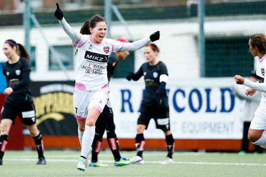 Rosengårds Sara Björk Gunnarsdottir jublar