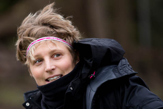 Göteborgs Lisa Ek innan fotbollsmatchen i Svenska Cupen