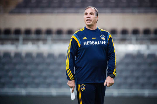 LA Galaxys tränare Bruce Arena