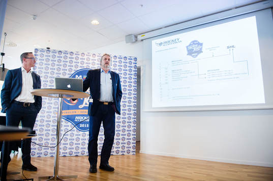 Sonny Lundwall, ligachef Hockeyallsvenskan, och Krister