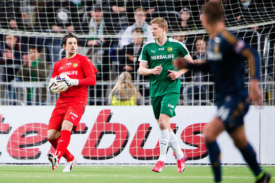 Hammarbys målvakt Johannes Hopf