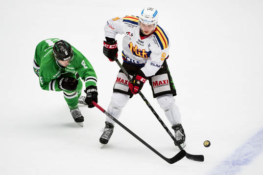 Malmö Redhawks Frederik Storm och Rögles Sebastian