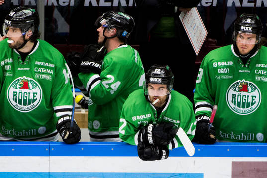 Rögles Jordan Smotherman, Peter LeBlanc, Jack Connolly och