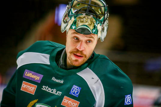 Färjestads målvakt Justin Pogge