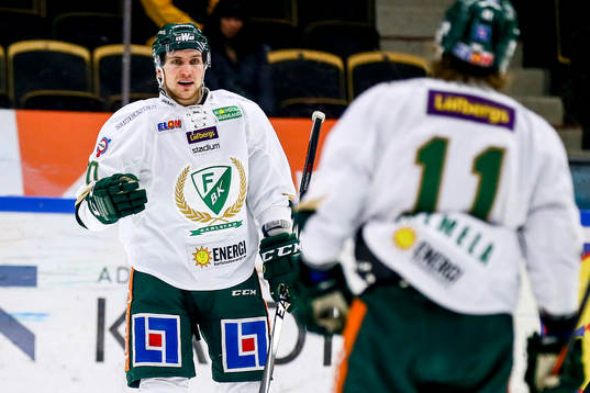 Färjestads Joachim Rohdin jublar
