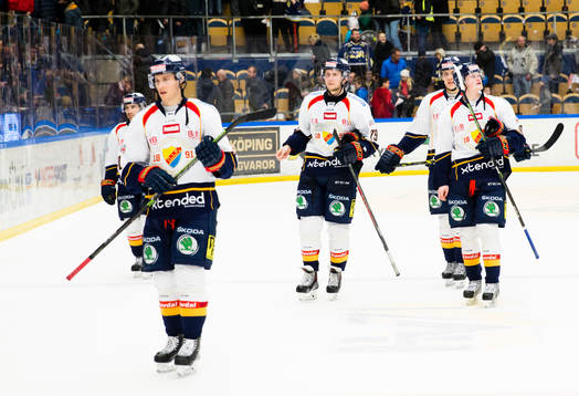 Djurgårdens spelar deppar när de lämnar isen