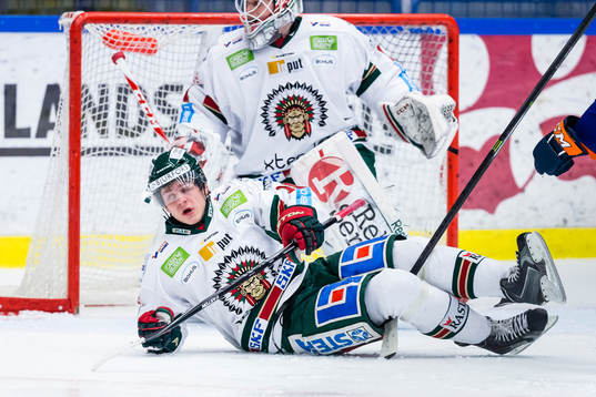 Frölundas Mattias Janmark faller