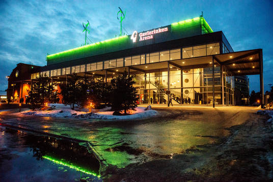 Gavlerinken Arena före ishockeymatchen i SHL mellan