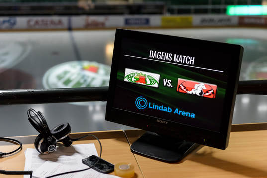 En datormonitor med texten dagens match