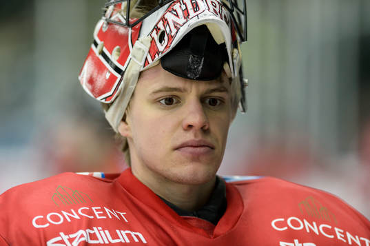 Vita Hästens målvakt Henrik Lundberg