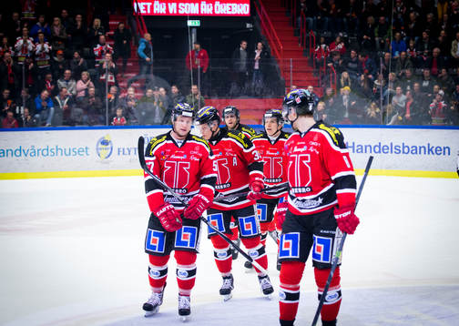 Örebros Johan Adolfsson gör 1-0 och jublar