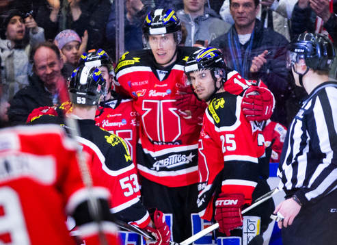 Örebros Marko Anttila gör 4-1 och jublar