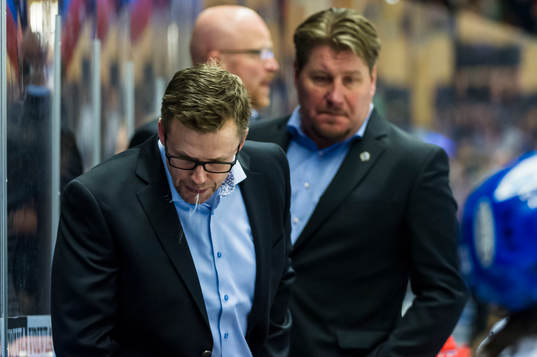 Leksands assisterande tränare Sjur Robert Nilsen och