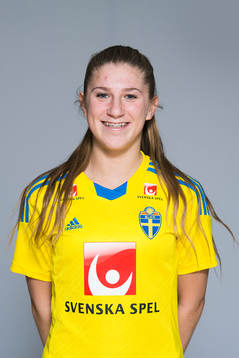 Jessica Leander som spelar i F17/98-landslaget