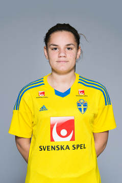 Sarah Mellouk som spelar i F17/98-landslaget