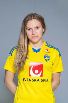 Johanna Kjellgren Idefjell som spelar i F17/98-landslaget