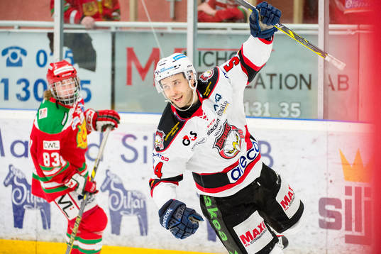 Malmö Redhawks Fabian Brunnström jublar