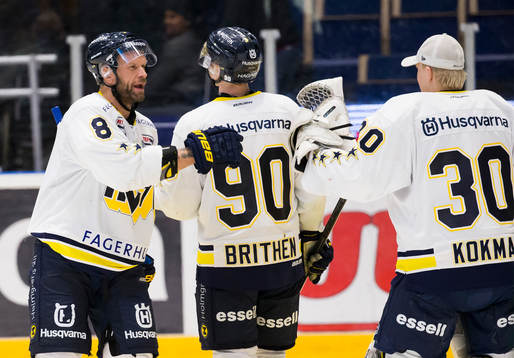 s Jere Karalahti,Ted Brithén  och målvakt Viktor Kokman