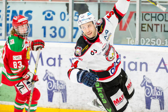 Malmö Redhawks Fabian Brunnström jublar