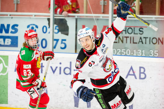 Malmö Redhawks Fabian Brunnström jublar