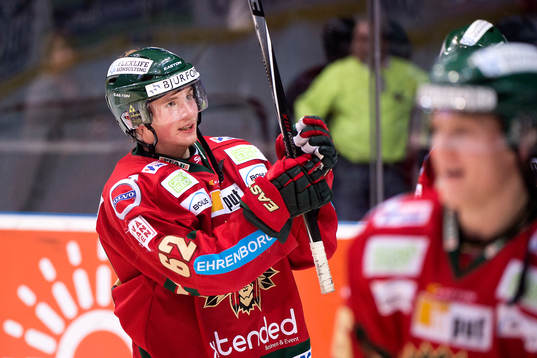 Frölundas Artturi Lehkonen tackar publiken