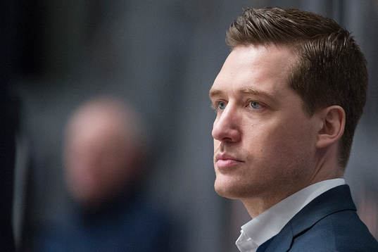 Växjös tränare Sam Hallam