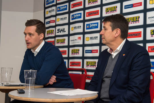 Växjös tränare Sam Hallam och Djurgårdens tränare Hans