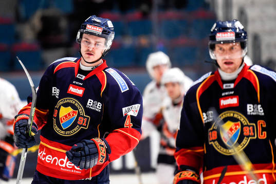 Djurgårdens Marcus Högström och Joakim Eriksson deppar