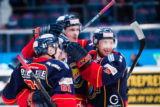 Djurgårdens spelare jublar
