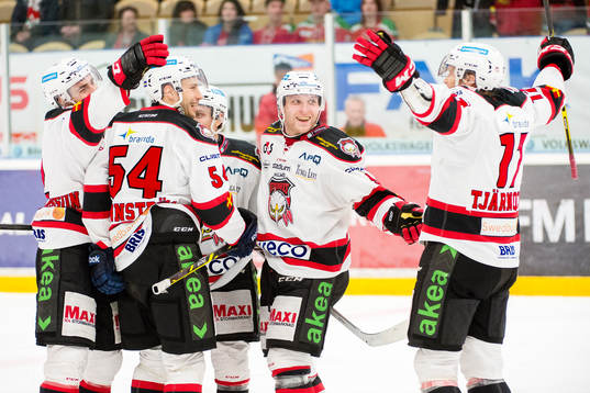 Malmö Redhawks Frederik Storm jublar