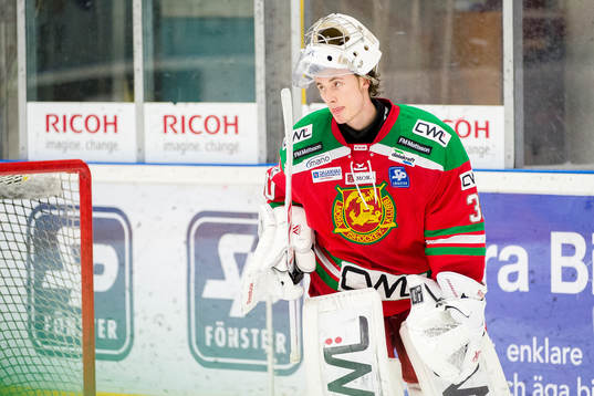 Moras målvakt Jacob Johansson deppar