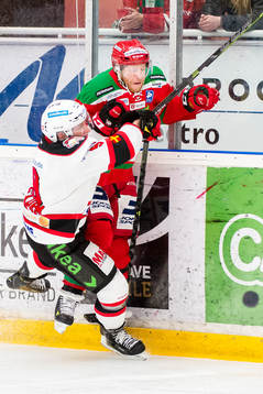 Malmö Redhawks Frederik Storm och Moras Yan Stastny
