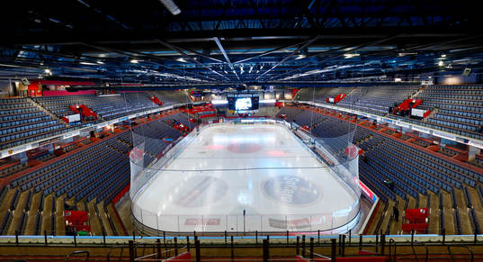 Linköpings SAAB Arena före ishockeymatchen i SHL mellan