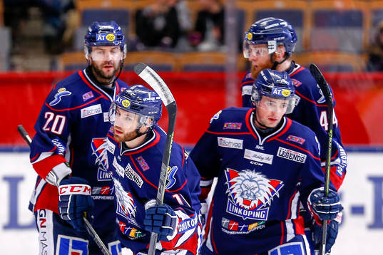 Linköpings Mattias Sjögren jublar