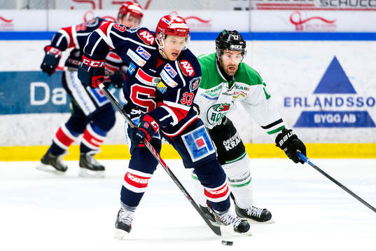 Södertäljes Andreas Hjelm och Rögles Taylor Matson