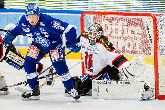 Leksands Patrick Cehlin och Johannes Jönsson, målvakt i