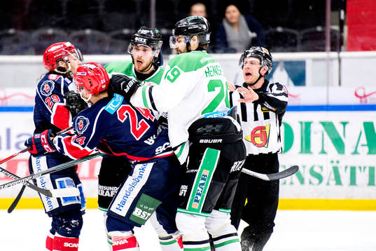 Södertäljes Erik Lindhagen, Michal Gulasi, Rögles