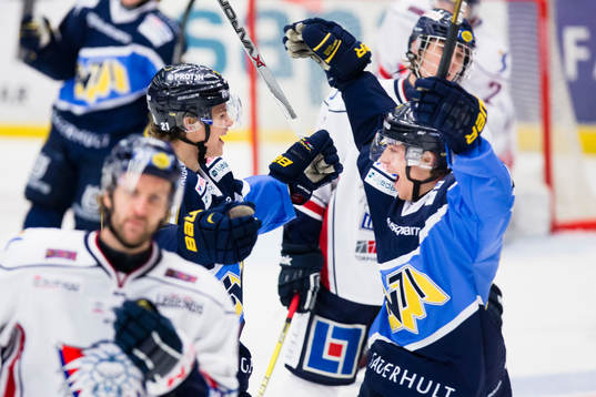 s Malte Strömwall och Filip Sandberg jublar