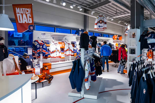 Souvenirbutik i Vida arena