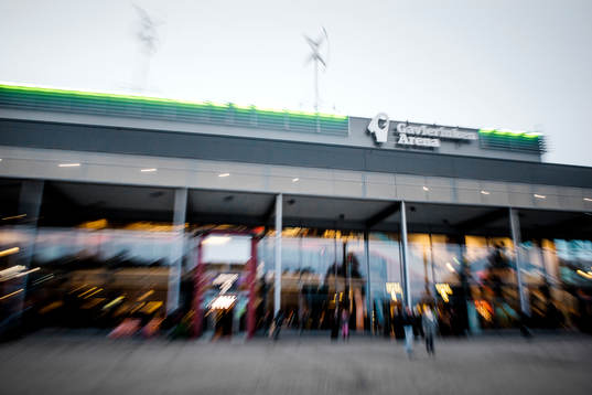 Gavlerinken Arena före ishockeymatchen i SHL mellan